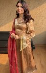NEW ARRIVAL JIMMY CHOO SEQUENCE EMBROIDERY WORK AND ZALAR LACE WORK TOP BOTTOM WITH DUPATTA MAROON
