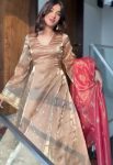 1NEW ARRIVAL JIMMY CHOO SEQUENCE EMBROIDERY WORK AND ZALAR LACE WORK TOP BOTTOM WITH DUPATTA FESTIVE WEAR WHOLESALE PRICE ETHNIC GARMENT (32)