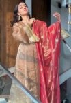 1NEW ARRIVAL JIMMY CHOO SEQUENCE EMBROIDERY WORK AND ZALAR LACE WORK TOP BOTTOM WITH DUPATTA FESTIVE WEAR WHOLESALE PRICE ETHNIC GARMENT (32)