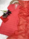 1NEW ARRIVAL MUSLIN SEQUENCE EMBROIDERY WORK TOP BOTTOM WITH DUPATTA FESTIVE WEAR WHOLESALE PRICE ETHNIC GARMENT (16)
