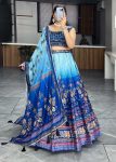 1RICH LOOK ART SILK PRINTED WITH GOTA PATTI WORK ON KALI LEHENGA CHOLI WITH DUPATTA FESTIVE WEAR WHOLESALE PRICE ETHNIC GARMENT (18)