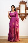 1RICH LOOK BANARASI SOFT SILK WEAVING WORK SAREE WITH UNSTITCHED BLOUSE PARTY WEAR WHOLESALE PRICE ETHNIC GARMENT (57)