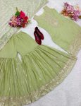 1RICH LOOK CHINON SILK EMBROIDERY SEQUENCE WORK TOP SHARARA WITH DUPATTA FESTIVE WEAR WHOLESALE PRICE ETHNIC GARMENT (10)
