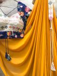 1RICH LOOK GEORGETTE READY MADE LACE WORK SAREE WITH EMBROIDERY ZARI THREAD SEQUENCE WORK STITCHED BLOUSE AND WAIST BELT FESTIVE WEAR WHOLESALE PRICE ETHNIC GARMENT (2 (24)