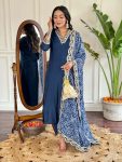 1RICH LOOK VISCOSE SILK SEQUENCE CODING EMBROIDERY WORK TOP BOTTOM WITH DUPATTA FESTIVE WEAR WHOLESALE PRICE ETHNIC GARMENT (14)