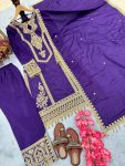 1TRENDING SILK EMBROIDERY TOP PALAZZO WITH DUPATTA FESTIVE WEAR WHOLESALE PRICE ETHNIC GARMENT (26)