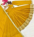 1TRENDING VICHITRA SILK EMBROIDERY SEQUENCE WORK GOWN BOTTOM WITH DUPATTA FESTIVE WEAR WHOLESALE PRICE ETHNIC GARMENT (11)