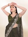 2DESIGNER CHINON SILK SEQUENCE EMBROIDERY SAREE WITH UNSTITCHED BLOUSE FESTIVE WEAR WHOLESALE PRICE ETHNIC GARMENT (14)