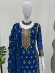 2DESIGNER FAUX GEORGETTE THREAD WITH SEQUENCE WORK TOP PALAZZO WITH DUPATTA FESTIVE WEAR WHOLESALE PRICE ETHNIC GARMENT (12)