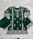 2DESIGNER GEORGETTE CHAIN WITH RIVET WORK TOP BOTTOM WITH DUPATTA FESTIVE WEAR WHOLESALE PRICE ETHNIC GARMENT (13)