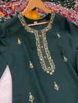 2FANCY COTTON BLEND EMBROIDERY WORK TOP BOTTOM WITH DUPATTA FESTIVE WEAR WHOLESALE PRICE ETHNIC GARMENT (32)