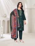 2FANCY COTTON BLEND EMBROIDERY WORK TOP BOTTOM WITH DUPATTA FESTIVE WEAR WHOLESALE PRICE ETHNIC GARMENT (32)