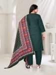 2FANCY COTTON BLEND EMBROIDERY WORK TOP BOTTOM WITH DUPATTA FESTIVE WEAR WHOLESALE PRICE ETHNIC GARMENT (32)