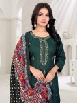 2FANCY COTTON BLEND EMBROIDERY WORK TOP BOTTOM WITH DUPATTA FESTIVE WEAR WHOLESALE PRICE ETHNIC GARMENT (32)