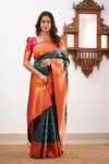 2FASHIONABLE BANARASI SOFT SILK WEAVING WORK SAREE WITH UNSTITCHED BLOUSE PARTY WEAR WHOLESALE PRICE ETHNIC GARMENT (9)