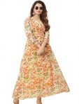 2LATEST GEORGETTE DIGITAL PRINTED GOWN CASUAL WEAR WHOLESALE PRICE ETHNIC GARMENT (7)