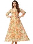 2LATEST GEORGETTE DIGITAL PRINTED GOWN CASUAL WEAR WHOLESALE PRICE ETHNIC GARMENT (7)