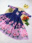 2LATEST SOFT ORGANZA DIGITAL PRINTED ONE PIECE CASUAL WEAR WHOLESALE PRICE ETHNIC GARMENT (20)