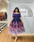 2LATEST SOFT ORGANZA DIGITAL PRINTED ONE PIECE CASUAL WEAR WHOLESALE PRICE ETHNIC GARMENT (20)
