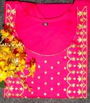 2NEW ARRIVAL ART SILK EMBROIDERY WORK KURTI FESTIVE WEAR WHOLESALE PRICE ETHNIC GARMENT (13)