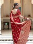 2NEW ARRIVAL BANARASI SOFT SILK WEAVING WORK SAREE WITH UNSTITCHED BLOUSE PARTY WEAR WHOLESALE PRICE ETHNIC GARMENT (45)