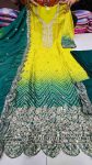 2NEW ARRIVAL CHINON SILK EMBROIDERY SEQUENCE WITH DIGITAL PINT WORK TOP BOTTOM WITH DUPATTA FESTIVE WEAR WHOLESALE PRICE ETHNIC GARMENT (5)
