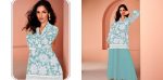 2NEW ARRIVAL GEORGETTE SEQUENCE AND COTTON EMBROIDERY WORK TOP PALAZZO SET FESTIVE WEAR WHOLESALE PRICE ETHNIC GARMENT (10)