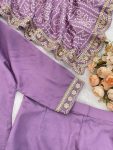 2RICH LOOK VISCOSE SILK SEQUENCE CODING EMBROIDERY WORK TOP BOTTOM WITH DUPATTA FESTIVE WEAR WHOLESALE PRICE ETHNIC GARMENT (16)
