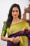 3FASHIONABLE BANARASI SOFT SILK WEAVING WORK SAREE WITH UNSTITCHED BLOUSE PARTY WEAR WHOLESALE PRICE ETHNIC GARMENT (44)