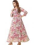 3LATEST GEORGETTE DIGITAL PRINTED GOWN CASUAL WEAR WHOLESALE PRICE ETHNIC GARMENT (12)