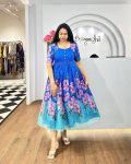 3LATEST SOFT ORGANZA DIGITAL PRINTED ONE PIECE CASUAL WEAR WHOLESALE PRICE ETHNIC GARMENT (18)