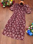 3NEW ARRIVAL ORGANZA FLOWER PRINTED KURTI CASUAL WEAR WHOLESALE PRICE ETHNIC GARMENT (11)