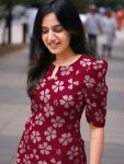 3NEW ARRIVAL ORGANZA FLOWER PRINTED KURTI CASUAL WEAR WHOLESALE PRICE ETHNIC GARMENT (11)