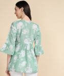 4LATEST COTTON DIGITAL PRINTED WITH EMBROIDERY WORK TOP CASUAL WEAR WHOLESALE PRICE ETHNIC GARMENT (23)