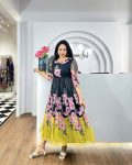 4LATEST SOFT ORGANZA DIGITAL PRINTED ONE PIECE CASUAL WEAR WHOLESALE PRICE ETHNIC GARMENT (15)