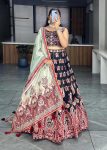 5RICH LOOK ART SILK PRINTED WITH GOTA PATTI WORK ON KALI LEHENGA CHOLI WITH DUPATTA FESTIVE WEAR WHOLESALE PRICE ETHNIC GARMENT (17)