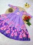 6LATEST SOFT ORGANZA DIGITAL PRINTED ONE PIECE CASUAL WEAR WHOLESALE PRICE ETHNIC GARMENT (7)