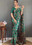 7FANCY MOSS SILK DIGITAL PRINTED READY TO WEAR SAREE WITH UNSTITCHED BLOUSE FESTIVE WEAR WHOLESALE PRICE ETHNIC GARMENT (11)