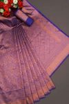 ATTRACTIVE BANARASI SILK WEAVING WORK SAREE WITH UNSTITCHED BLOUSE PARTY WEAR WHOLESALE PRICE ETHNIC GARMENT (16)