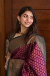 ATTRACTIVE BANARASI SILK WEAVING WORK SAREE WITH UNSTITCHED BLOUSE PARTY WEAR WHOLESALE PRICE ETHNIC GARMENT (13)