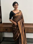 ATTRACTIVE BANARASI SOFT SILK ZARI WEAVING WORK SAREE WITH UNSTITCHED BLOUSE COFFEE