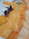 ATTRACTIVE RAYON SEQUENCE CODING EMBROIDERY WORK TOP BOTTOM WITH DUPATTA PARTY WEAR WHOLESALE PRICE ETHNIC GARMENT (11)
