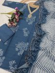 ATTRACTIVE RAYON SEQUENCE CODING EMBROIDERY WORK TOP BOTTOM WITH DUPATTA PARTY WEAR WHOLESALE PRICE ETHNIC GARMENT (5)