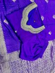DESIGNER BANANA SILK ZARI AND JACQUARD WORK WITH LINING WORK TOP BOTTOM WITH DUPATTA FESTIVE WEAR WHOLESALE PRICE ETHNIC GARMENT (12)