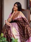 DESIGNER BANARASI SILK GOLD WEAVING WORK SAREE WITH UNSTITCHED BLOUSE FESTIVE WEAR WHOLESALE PRICE ETHNIC GARMENT (5)