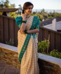 DESIGNER BANARASI SILK GOLD WEAVING WORK SAREE WITH UNSTITCHED BLOUSE FESTIVE WEAR WHOLESALE PRICE ETHNIC GARMENT (6)