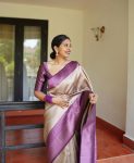 DESIGNER BANARASI SOFT SILK WEAVING WORK SAREE WITH UNSTITCHED BLOUSE PARTY WEAR WHOLESALE PRICE ETHNIC GARMENT (3)