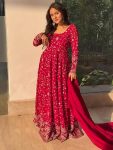 DESIGNER BLOOMING SEQUENCE AND THREAD EMBROIDERED WORK GOWN BOTTOM WITH DUPATTA FESTIVE WEAR WHOLESALE PRICE ETHNIC GARMENT (3)