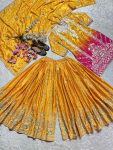 DESIGNER CHINON EMBROIDERY CODING SEQUENCE WORK TOP PALAZZO WITH DUPATTA FESTIVE WEAR WHOLESALE PRICE ETHNIC GARMENT (4)