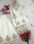 DESIGNER CHINON EMBROIDERY CODING SEQUENCE WORK TOP PALAZZO WITH DUPATTA FESTIVE WEAR WHOLESALE PRICE ETHNIC GARMENT (3)
